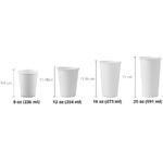 Vaso de Papel Blanco para café 8 oz c/1,000 pz Bebida Caliente - Image 2