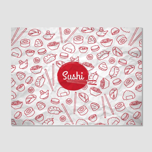 Papel encerado impreso c/2,000 pz 35×45 cm