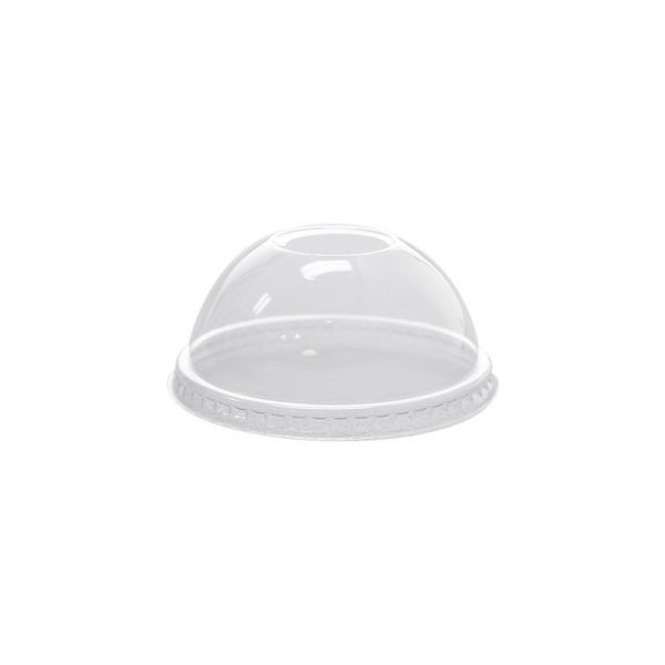 Tapa domo PLA C/orificio para vasos 12, 16 y 20 oz c/1,000 pz