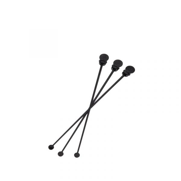 Agitador negro de plástico tapón c/1,000 pz