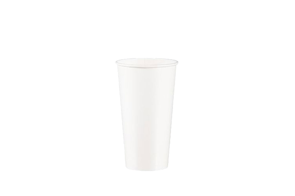 vaso-bebida-fria-32oz-01 Vaso para bebida de fría 32 oz papel blanco c/500 pz - Image 1